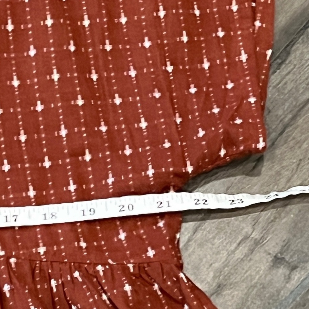 Madewell Jacquard-Doleman Mini Dress Rust - Picture 4 of 8